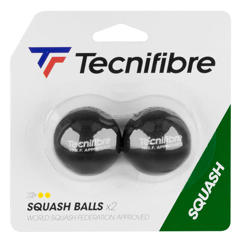 Tecnifibre Double Yellow Dot Squash Balls