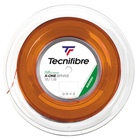 Tecnifibre X-ONE Biphase Orange Squash String 200m Reel