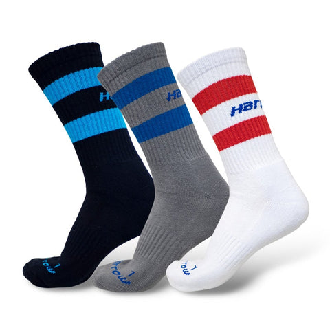 Harrow Mid Calf Classic Stripe Pro Wear Squash Socks