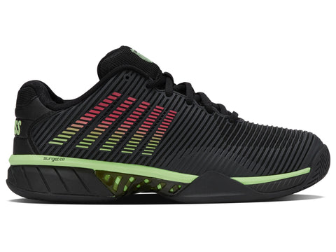 K-Swiss Men's Hypercourt Express 2 Herringbone Black/Neon/Lava