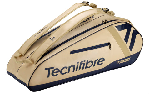 Tecnifibre Tour Endurance 6 Pack 2025 Tennis or Squash Bag Sand/Navy
