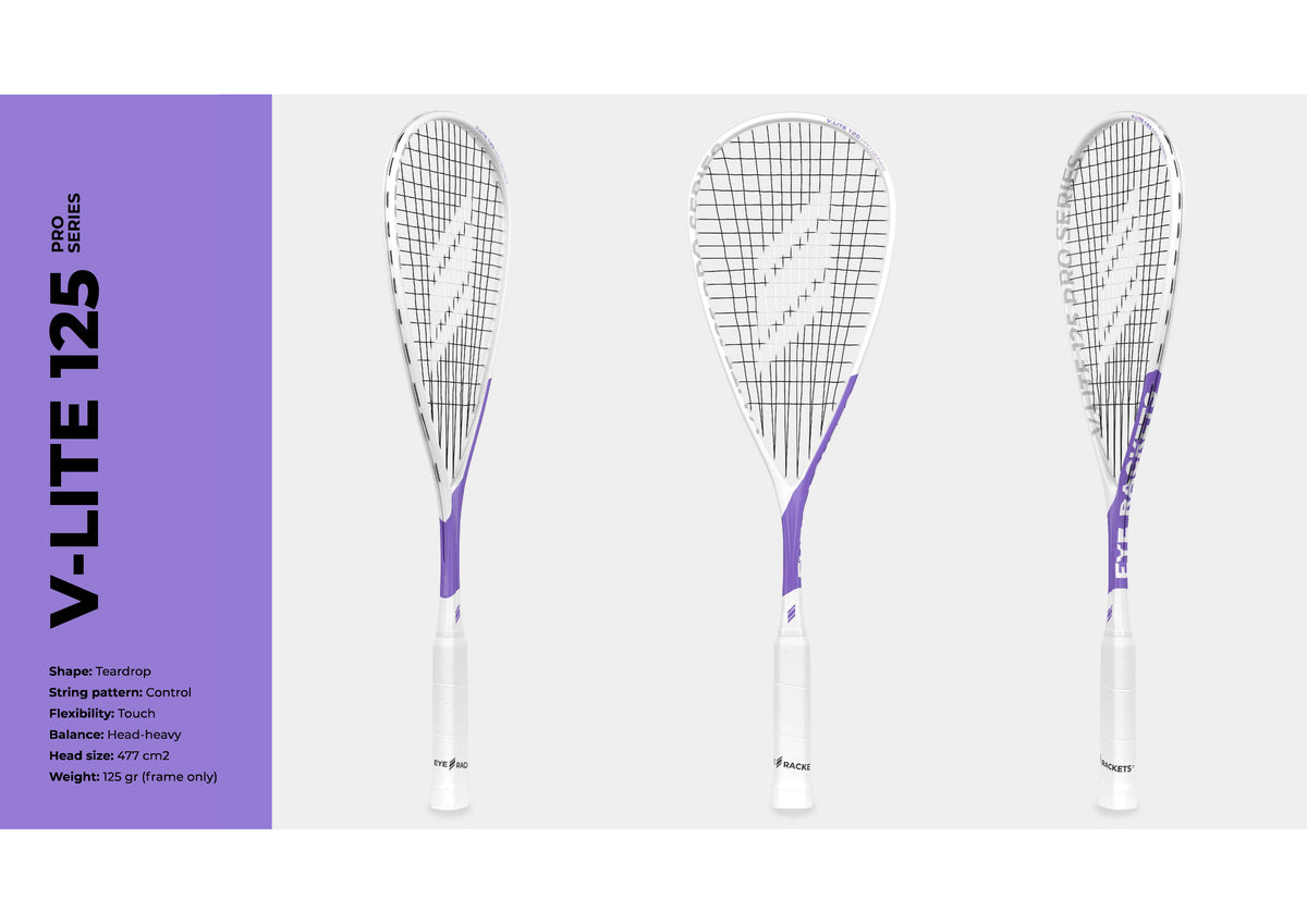 EYE Rackets V Lite 125 Pro Series Squash Racket New for 2025 – SquashDirect