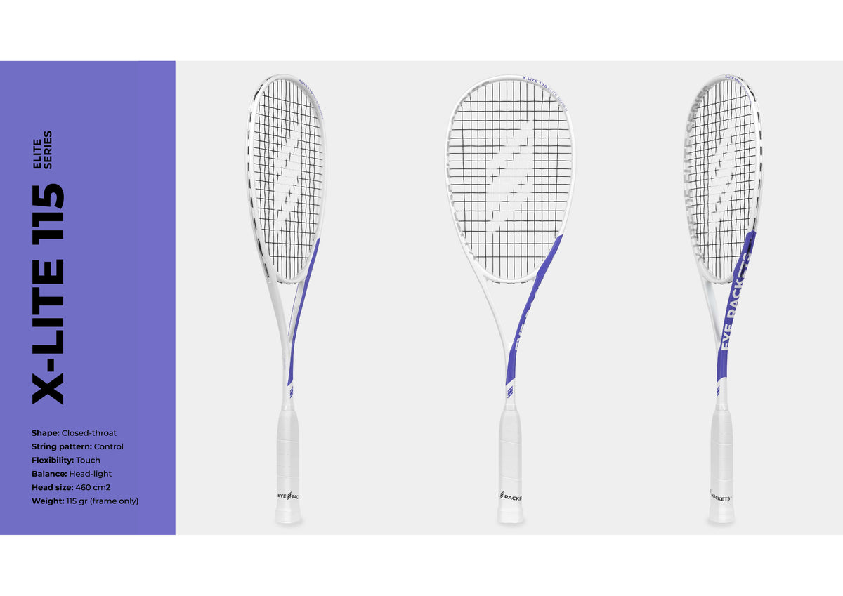 EYE Rackets X Lite 115 Elite Series Squash Racket New for 2025 ...