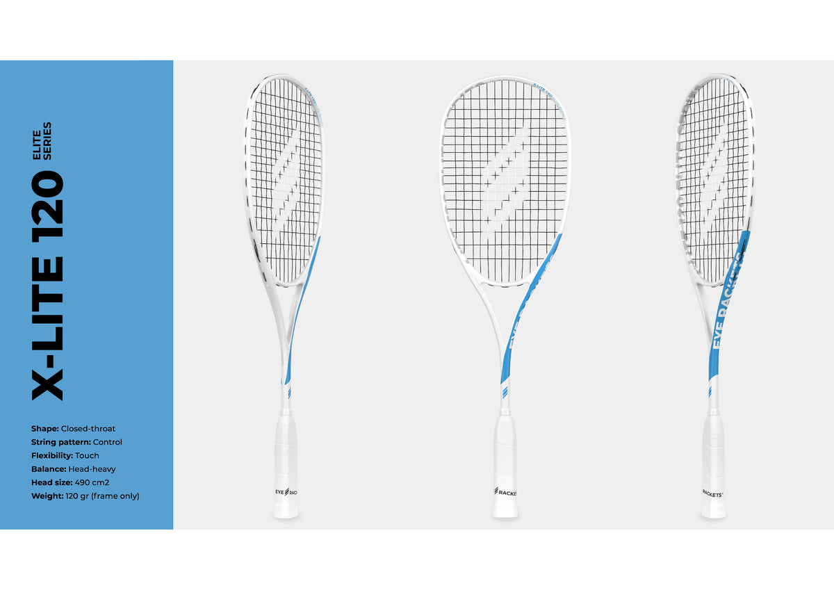 Apple Racket EYE Rackets X Lite 120 Elite Series Squash Racket New for 2025 ...