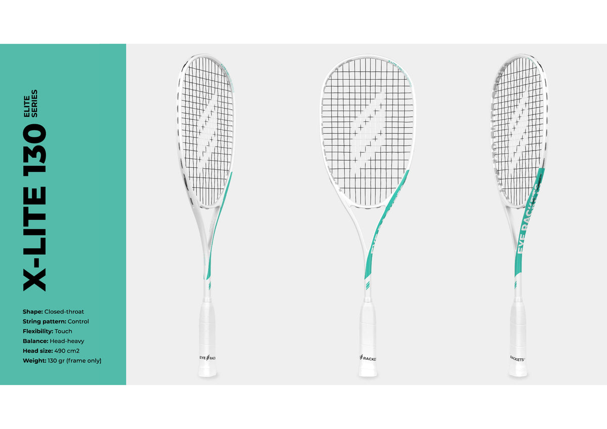 EYE Rackets X Lite 130 Elite Series Squash Racket New for 2025 ...